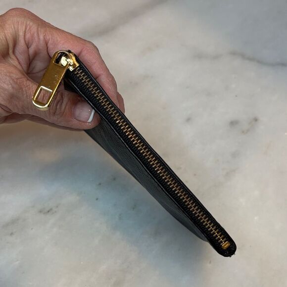 Rebecca Minkoff Pebbled Leather Friends Wristlet with Key Ring - Picture 11 of 13